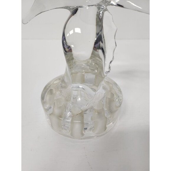 Vintage Cambridge Glass Seagull Flower Frog Crystal Bird in Flight Figurine - Picture 5 of 7